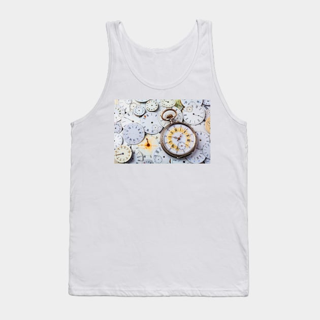 Beautiful Pocket Watch On Old Dials Tank Top by photogarry